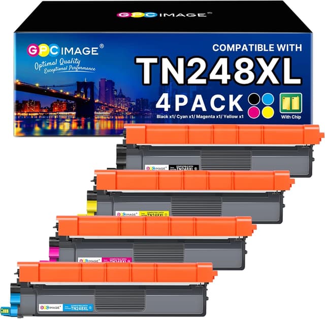 Detalle de GPC Image TN248XL Compatible Toner 4-Pack 🖨