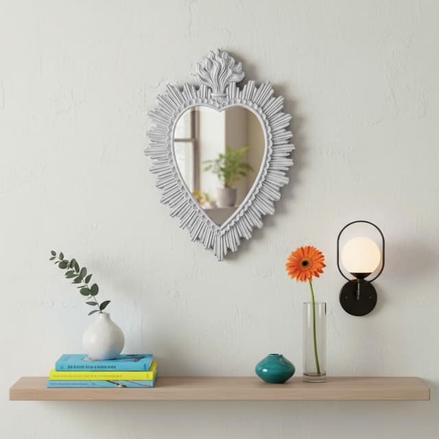 Detalle 2 de Baroni Home Specchio Ex Voto Cuore Sacro 30x38 cm