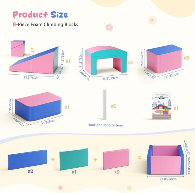 Thumbnail 5 de CUPCHID blocchi di schiuma 8 pezzi