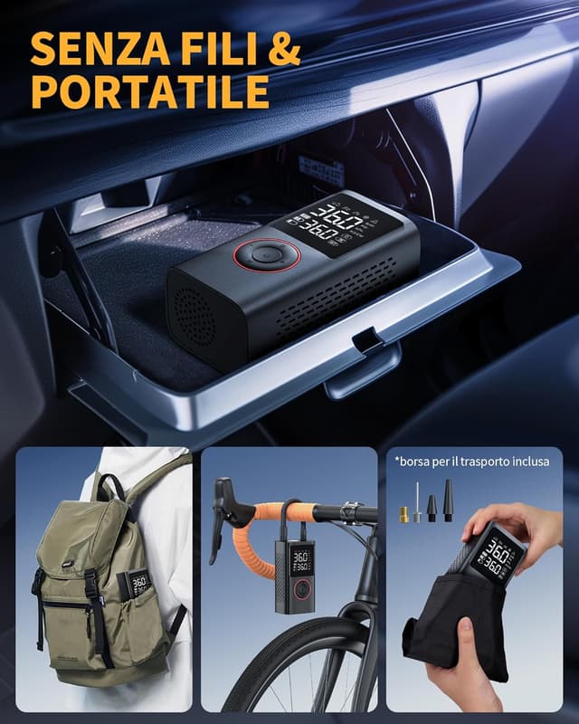 Thumbnail 4 de Powools Compressore Aria Portatile 150 PSI