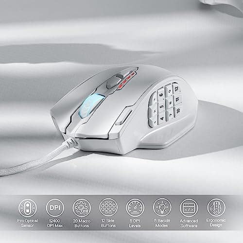 Thumbnail 1 de Redragon M908 Impact MMO Mouse con 20 botones y RGB