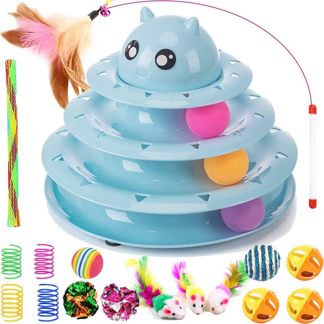 Imagen de 17 Pack Cat Toys Interactive 3-Level Roller en OfertitasTOP