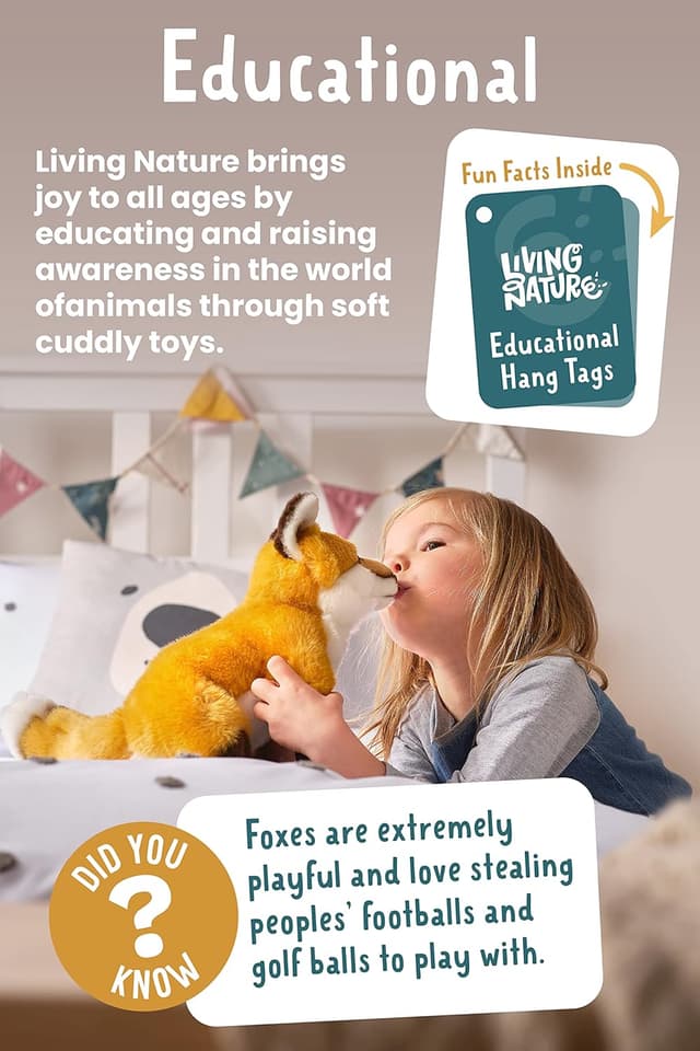 Detalle de Keycraft Living Nature – Peluche Phoque Commun bébé en peluche doux, 22 cm