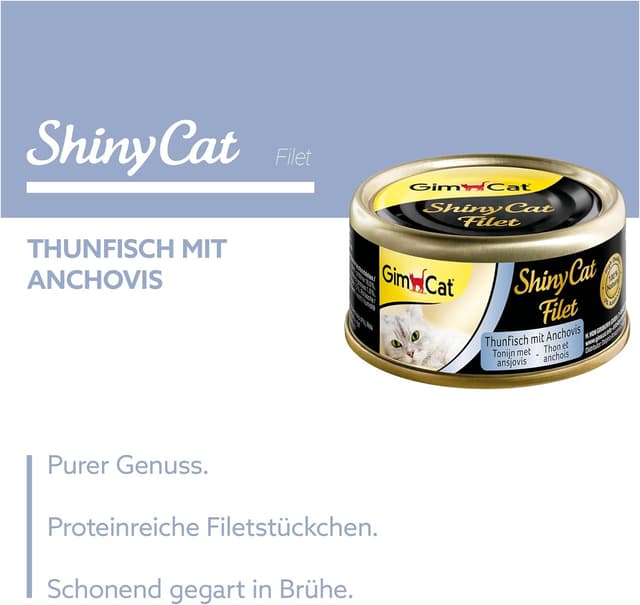 Thumbnail 1 de GimCat ShinyCat Filet 24 Dosen Katzenfutter 🐱