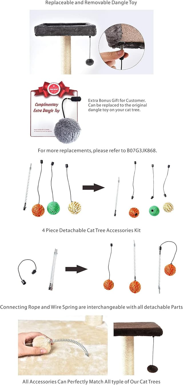 Imagen de Amazon Basics Rascador para Gatos 127 cm, grande 🐱 en OfertitasTOP