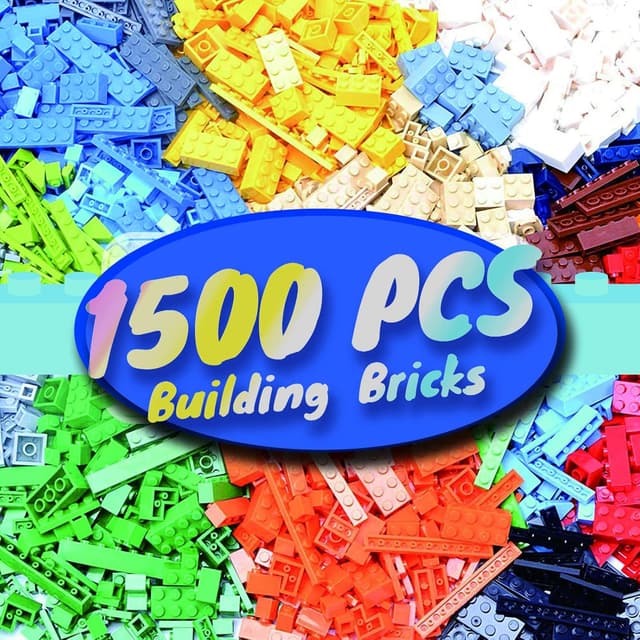 Detalle de HUIZDQ 1500 Pieces Building Bricks 🧱