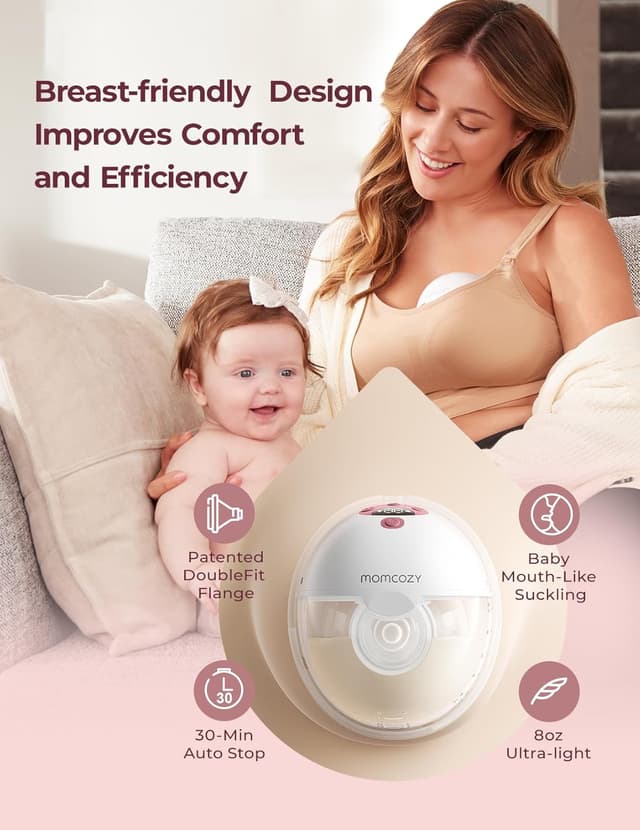 Detalle 2 de Momcozy M5 wearable breast pump 232g