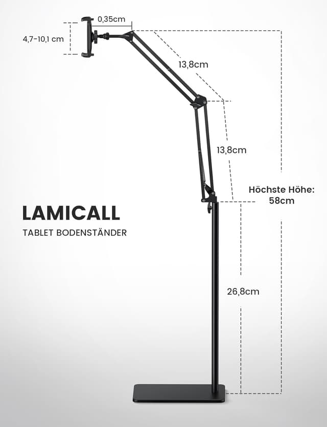 Thumbnail 6 de Lamicall Tablet Bodenständer 73–150 cm