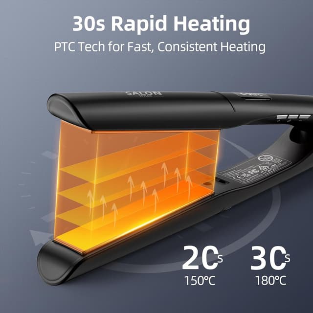 Detalle 1 de Dekuri 2 in 1 hair straightener 120-230℃