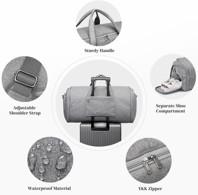 Detalle 2 de S-ZONE Sac à Vêtements Convertible 55 L