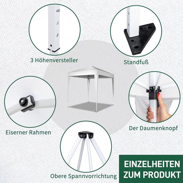 Detalle 1 de TactFire Pavillon 2x2 m Faltpavillon