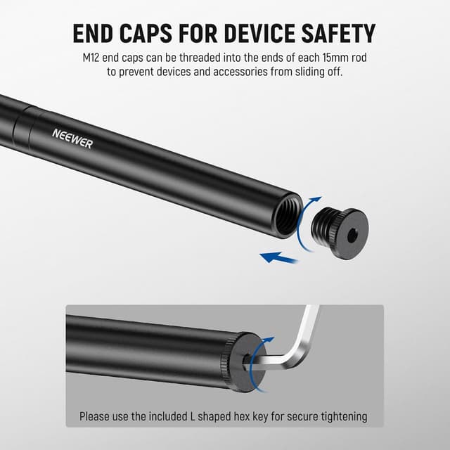 Thumbnail 3 de NEEWER 15mm LWS Extension Rods 3 Pairs