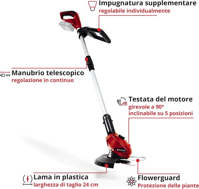 Detalle de Einhell GE-CT 18 Li tagliabordi a batteria Power X-Change (solo utensile) 18V