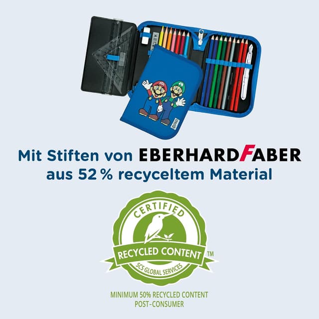 Detalle 2 de Scooli astuccio per la scuola Super Mario con penne, colori e accessori (da 6 anni)