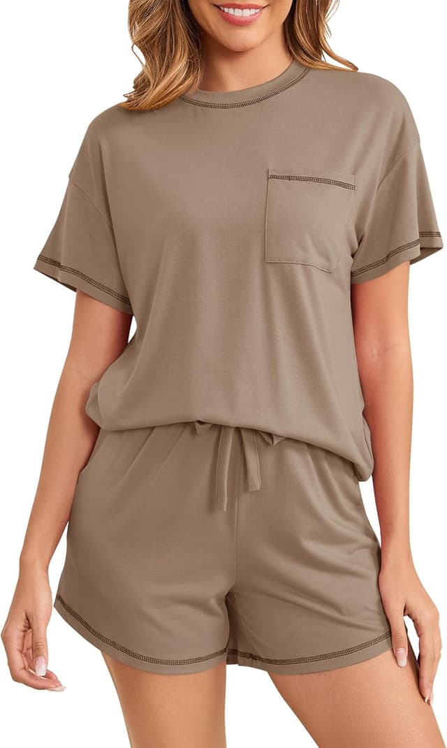 Thumbnail 6 de Namatime Schlafanzug Damen Kurz Baumwolle