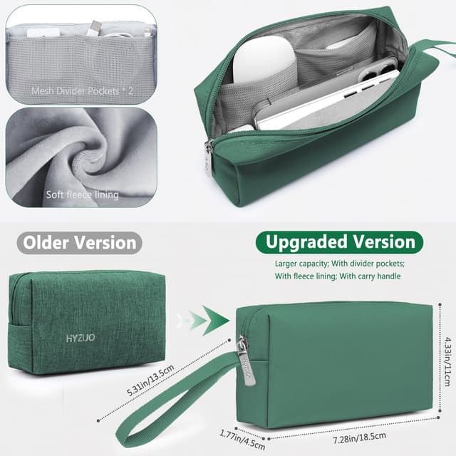 Detalle de Custodia HYZUO da 13 pollici per laptop e tablet fino a 13: protezione 360° in verde giungla