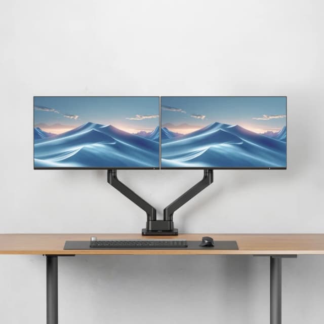 Detalle 2 de ACT AC8342 Monitorhalterung für 2 Monitore bis 49 Zoll (Gasdruckfeder)