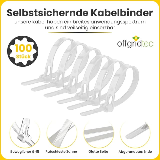 Thumbnail 6 de Offgridtec Kabelbinder 7,6 mm x 400 mm