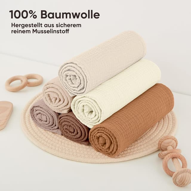 Thumbnail 5 de Bearmoss Moltontücher 60x60 cm