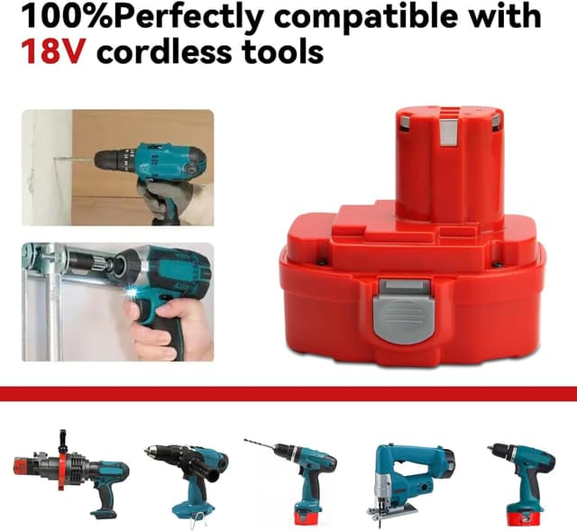 Thumbnail 3 de 2X 18V 5000mAh Ni-MH replacement battery