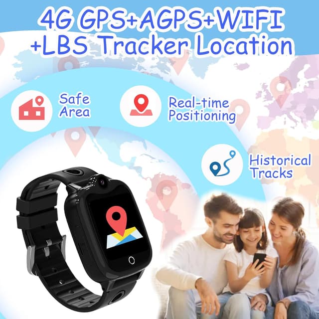 Thumbnail 1 de ELEJAFE Kids GPS Smart Watch for Children