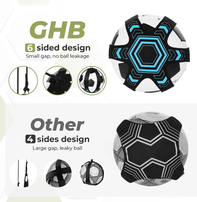 Detalle 2 de GHB Football Kick Trainer 10ft elastic rope