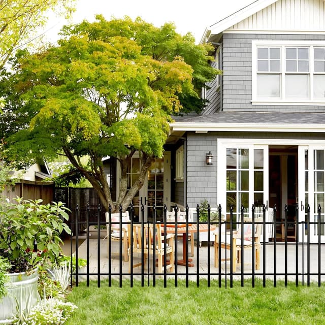 Thumbnail 6 de ARIFARO Decorative Metal Garden Fence 81 cm high, 5-pack 🏡