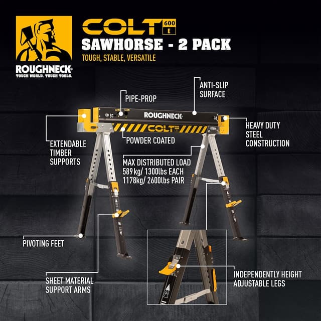 Thumbnail 2 de Roughneck COLT 600E sawhorse 589kg