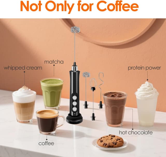 Thumbnail 6 de Rechargeable Milk Frother with 3 Speeds ⚡