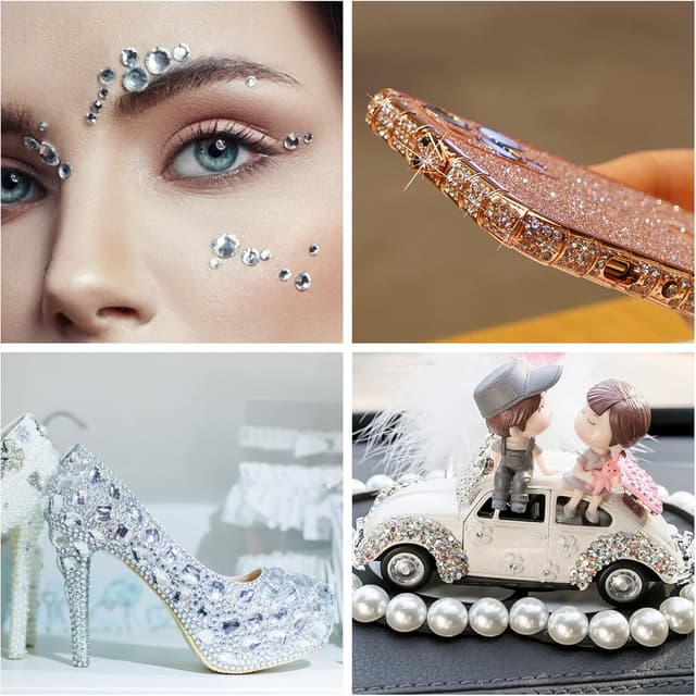 Thumbnail 6 de Vicloon Piedras brillantes autoadhesivas 2600 unidades