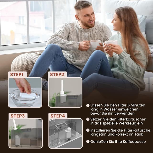 Thumbnail 6 de GOLDEN ICEPURE Wasserfilter (3 Stück) für Siemens EQ Serie, Bosch TCZ7003/TCZ7033, Brita Intenza 575491 – NSF-zertifiziert