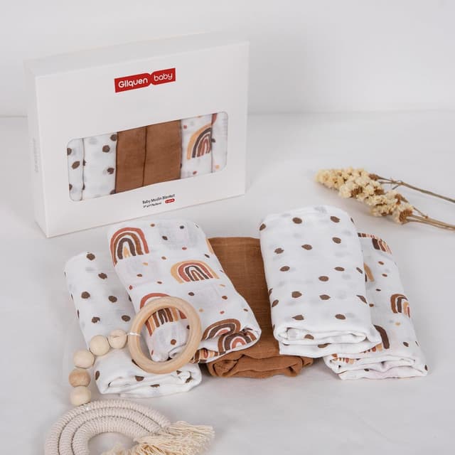 Thumbnail 3 de GLLQUEN BABY Musselintücher 70×70 cm