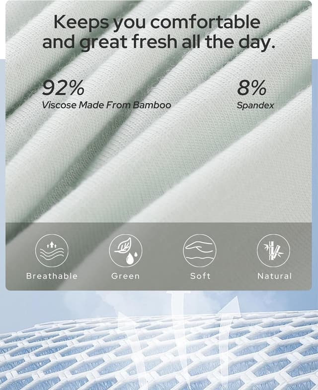 Detalle de Bamboo Cool Women's Moisture-Wicking Underwear, 5-Pack