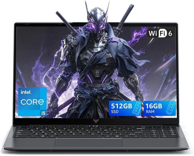 Detalle de Tivique PC Portable Gamer 2026 – écran 15,6" FHD et Core i5-12600H, 16 Go RAM et SSD NVMe