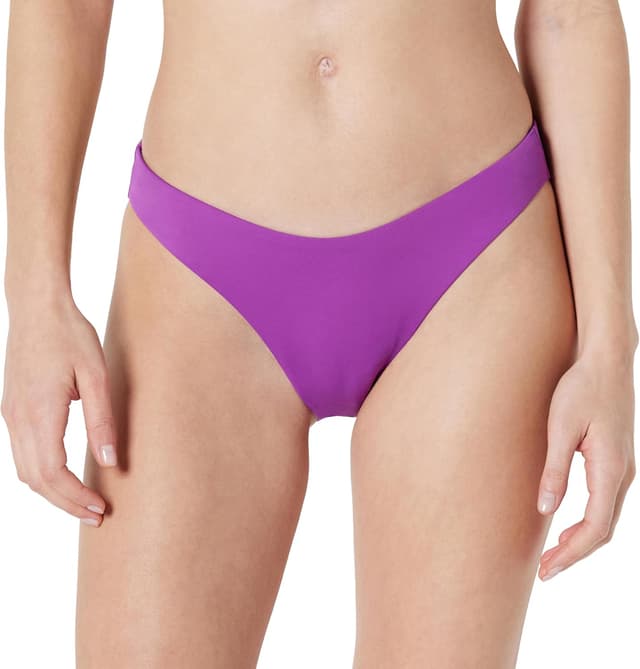 Detalle de Amazon Essentials Women’s High-Leg Swim Bikini Bottom (High-cut, quick-dry swim stretch)