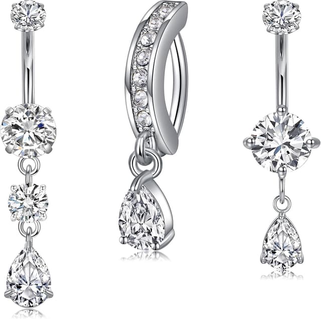 Thumbnail 6 de Longita 10mm Dangly Belly Button Bars