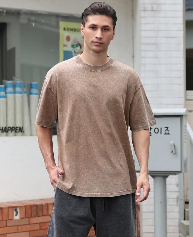 Detalle 2 de Oversized Cotton Men's Tee 3 Colors
