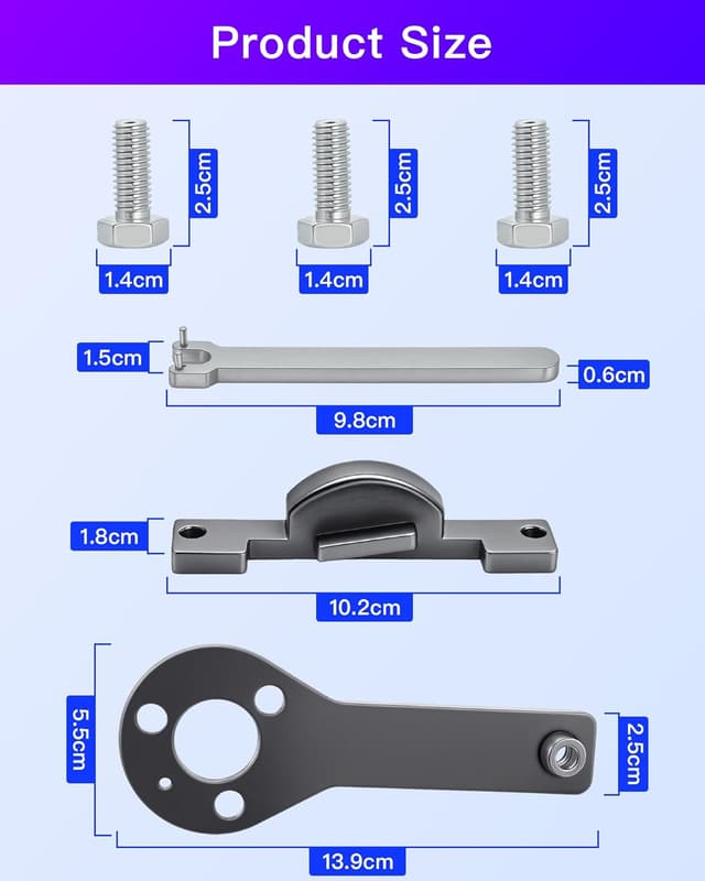 Thumbnail 6 de RUIZHI outil de courroie de distribution (support arbre à cames, tendeur et verrouillage) compatible Fiat 1.2/1.4 8V