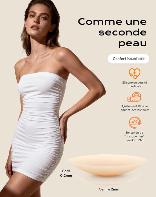 Thumbnail 3 de Cache-tétons invisibles 2 paires