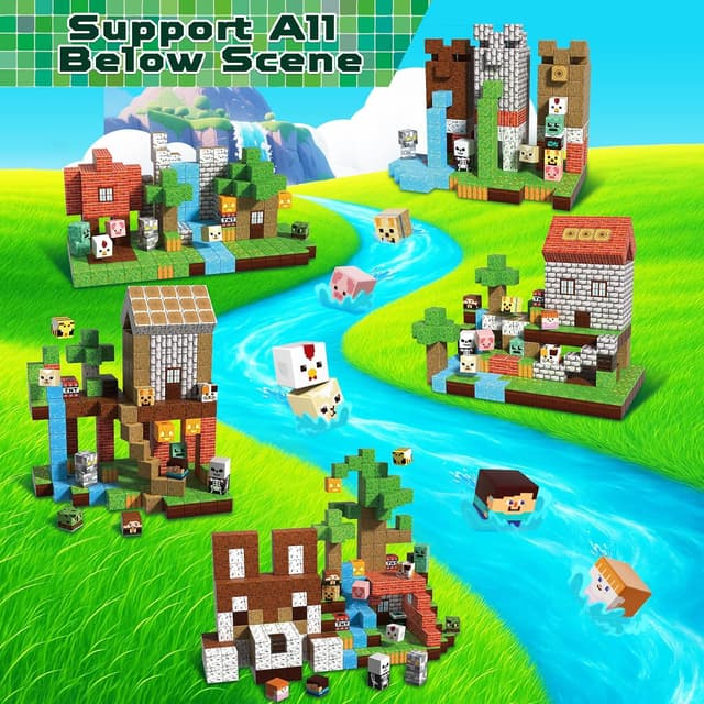 Detalle 1 de ToyUnited Magnetische Bausteine 300 Teile