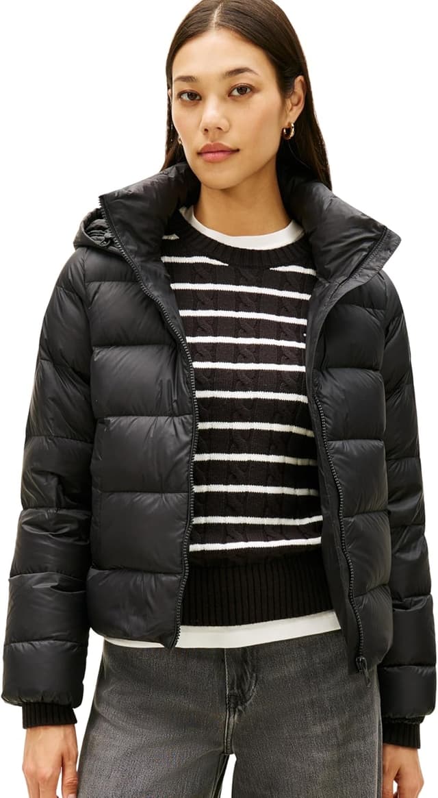 Detalle de Tommy Hilfiger Women’s Casual Down Jacket with Hood