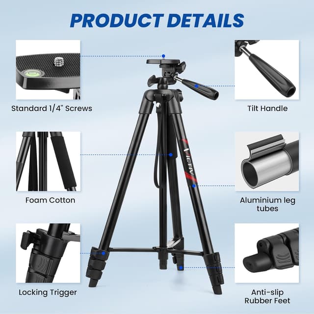 Thumbnail 6 de Victiv 64" Tripod for iPhone — lightweight phone tripod