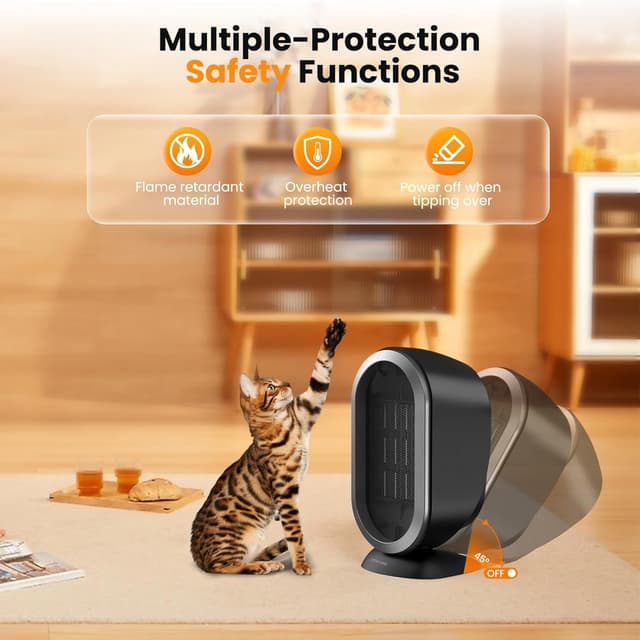 Thumbnail 4 de Radiateurs électriques soufflants 1200W ⚡