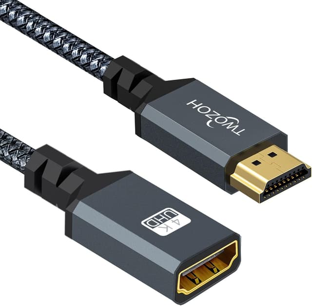 Detalle de Twozoh HDMI 2.0 extension cable 2m