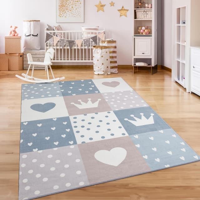 Thumbnail 6 de Paco Home Kinderzimmer-Teppich 160x220 cm, Kurzflor rutschfest mit bunten Motiven