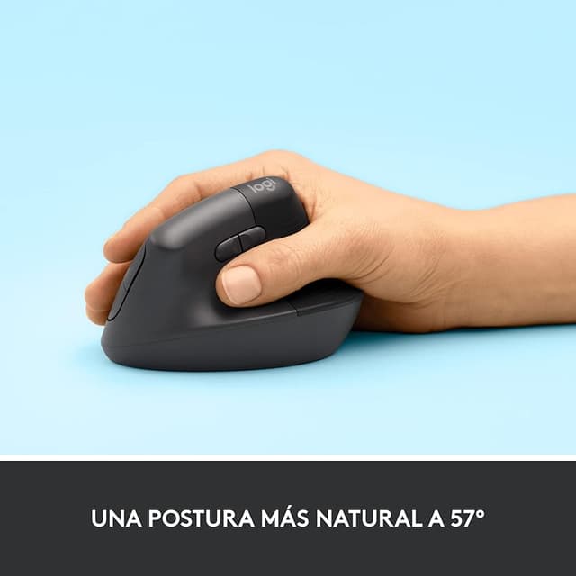 Detalle de Logitech Lift Ratón ergonómico Bluetooth 57°