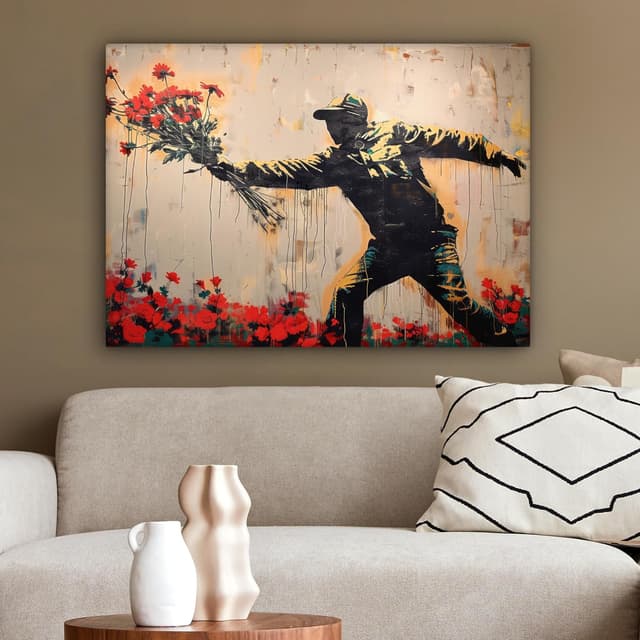 Thumbnail 3 de Impression sur toile 80x60 cm MuchoWow Street art