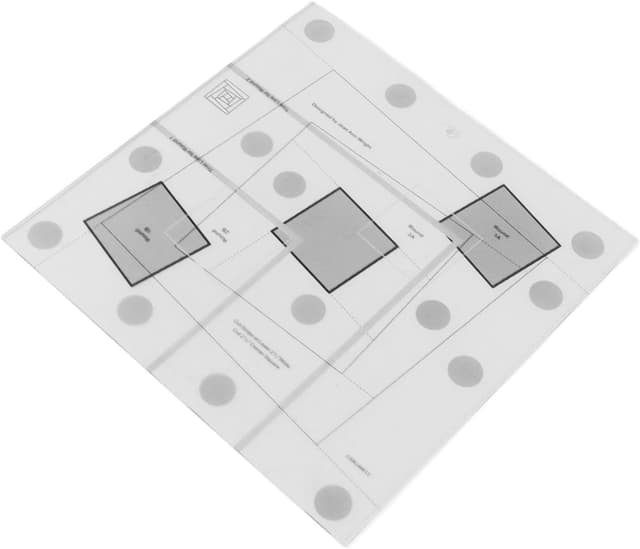 Detalle de Haofy Quilting Ruler Log Cabin quilt ruler (transparent acrylic, 10in)