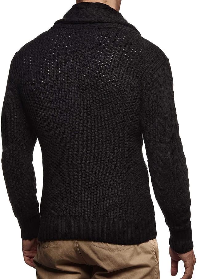Detalle 2 de Cardigan Leif Nelson LN4195 pour homme ⚖