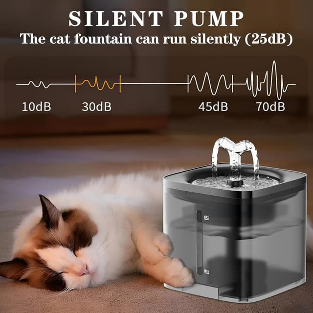 Thumbnail 2 de 2L Cat Water Fountain with Silent Pump
